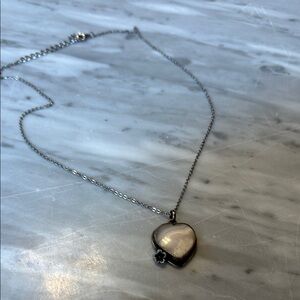 Silver Heart Pendant Necklace